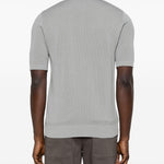 Polo con zip in grigio Eleventy - uomo 