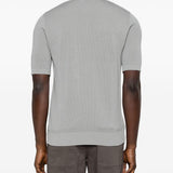 Polo con zip in grigio Eleventy - uomo 