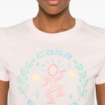 T-shirt a maniche corte in rosa Casablanca - donna 