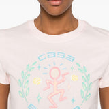 T-shirt a maniche corte in rosa Casablanca - donna 