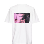 T-shirt oversize con stampa in bianco Oamc peacemaker - uomo 