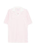 Polo con logo e ricamo a v in bianco Courrèges - donna