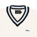 Maglione con scollo a V in bianco Ksubi - uomo 