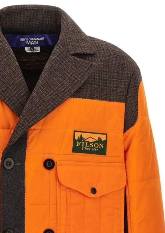 Cappotto patchwork filson multicolore  Junya Watanabe - uomo 