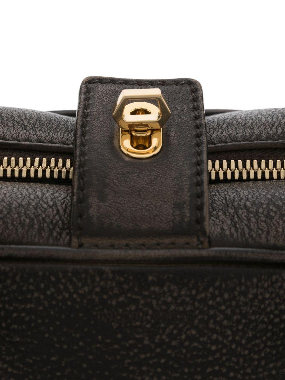 Borsa a mano con chiusura con zip in marrone Golden goose - donna 