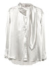 Blusa in raso con nodo in argento Alberta Ferretti - donna