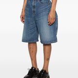 Pantaloncini di jeans con tasche in blu Khoki - uomo 