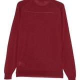Maglione a girocollo in rosso John smedley - uomo 