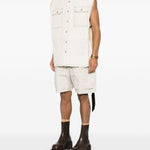 Gilet SL Tommy Jumbo in avorio Rick Owens DRKSHDW - uomo 