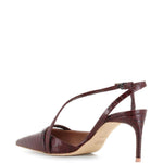 Decollete Valeria con effetto coccodrillo in marrone Malone souliers - donna 