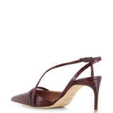 Decollete Valeria con effetto coccodrillo in marrone Malone souliers - donna 