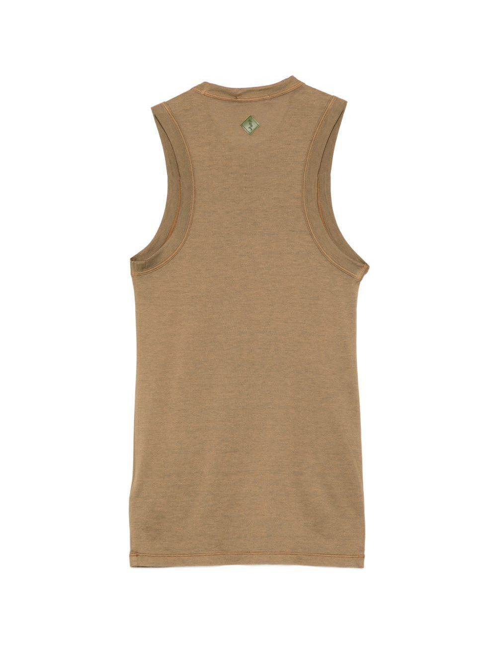 Canotta girocollo in marrone Haikure - donna 