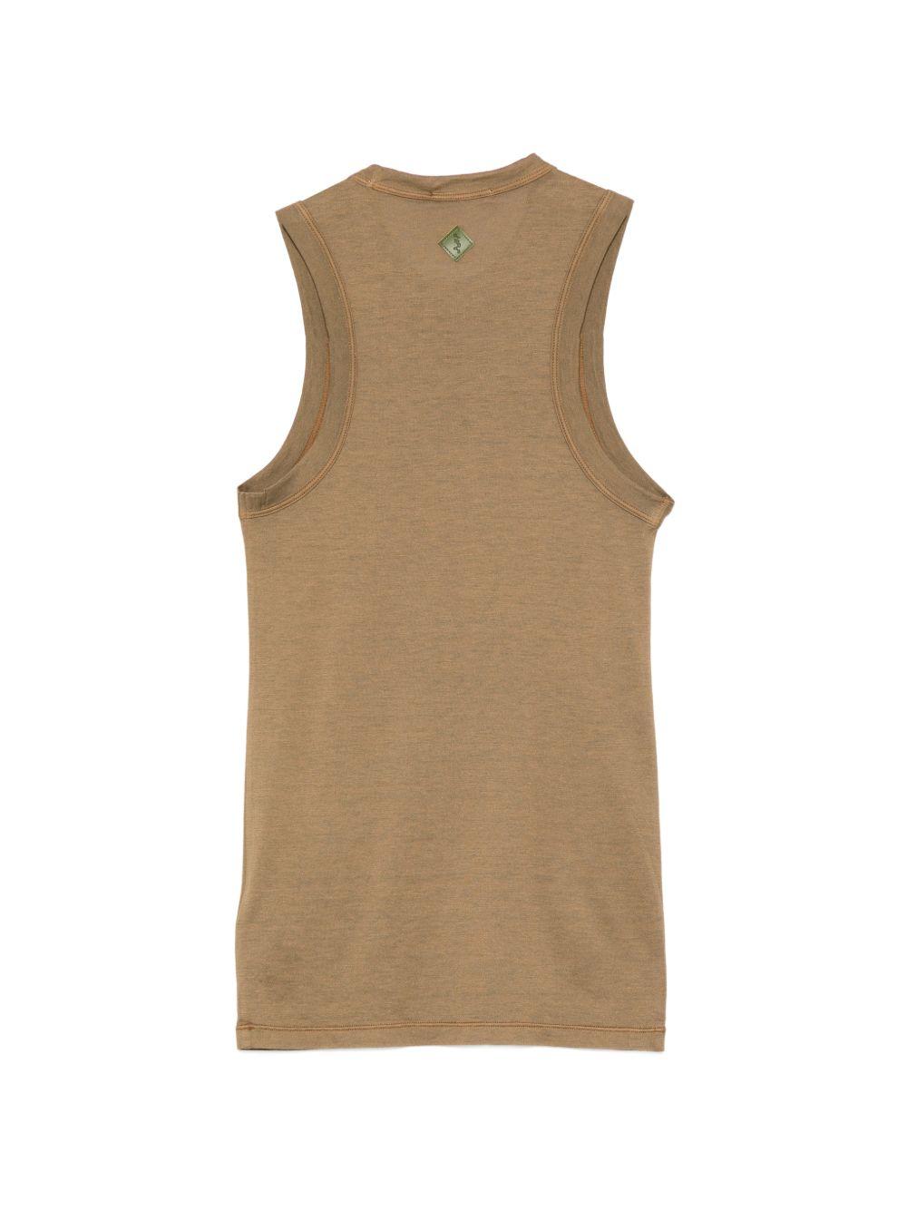 Canotta girocollo in marrone Haikure - donna 