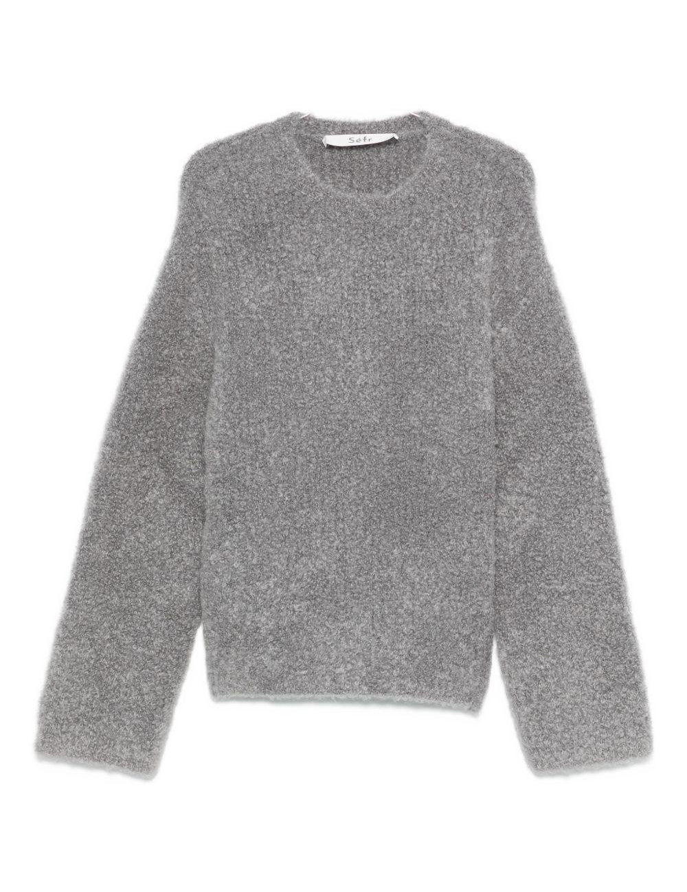 Maglione Jermaine in misto mohair in grigio Sefr - uomo 