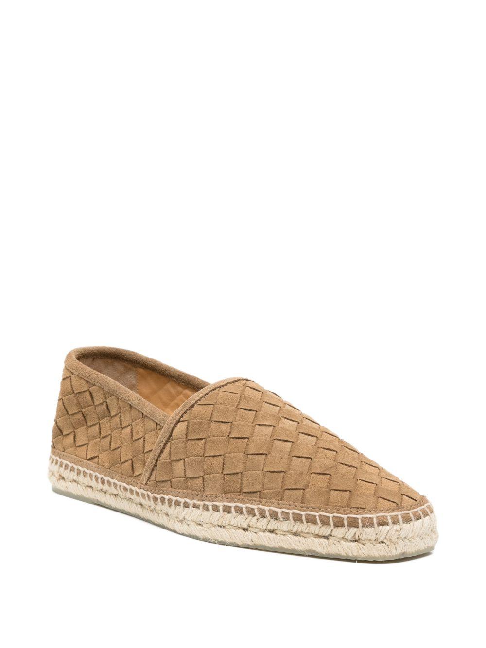 Espadrillas con motivo intrecciato in marrone Castañer - uomo 