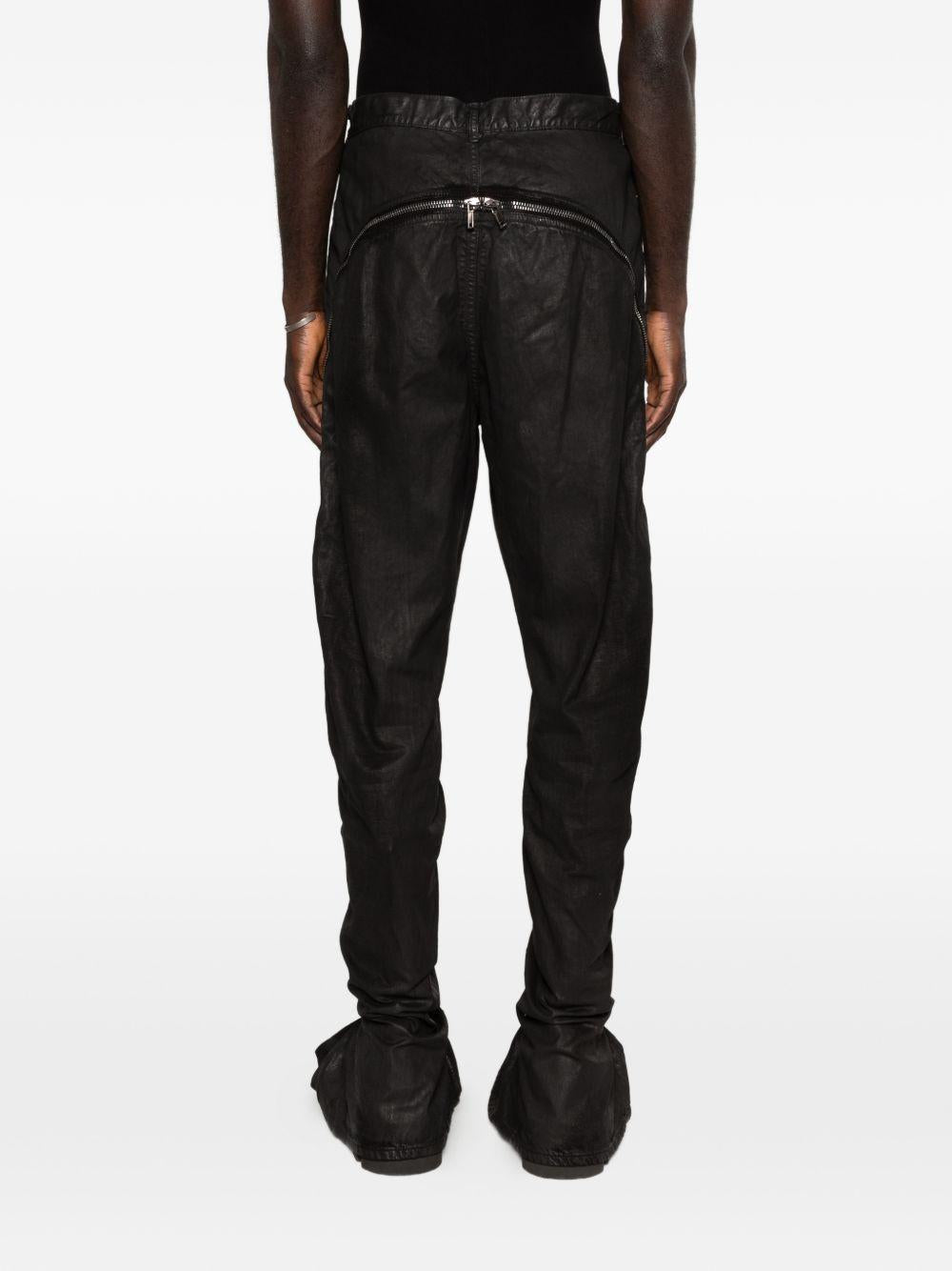 Jeans con zip in nero Rick owens drkshdw - uomo 
