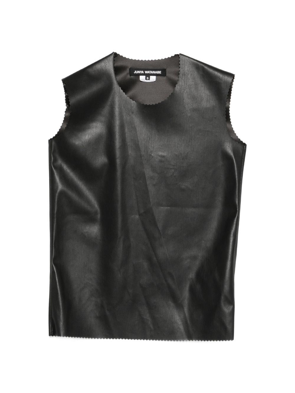 Top in eco-pelle  in nero Junya watanabe - donna 