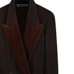 Blazer doppiopetto blink in marrone Dries van noten - donna 