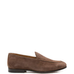 Mocassini in pelle scamosciata in marrone Kiton - uomo 