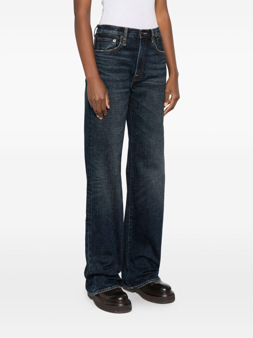Jeans a vita alta in blu R13 - donna 