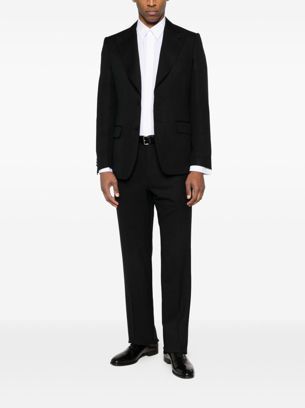 Pantaloni patuk in nero lardini - uomo 