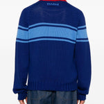 Cardigan con zip multicolore 