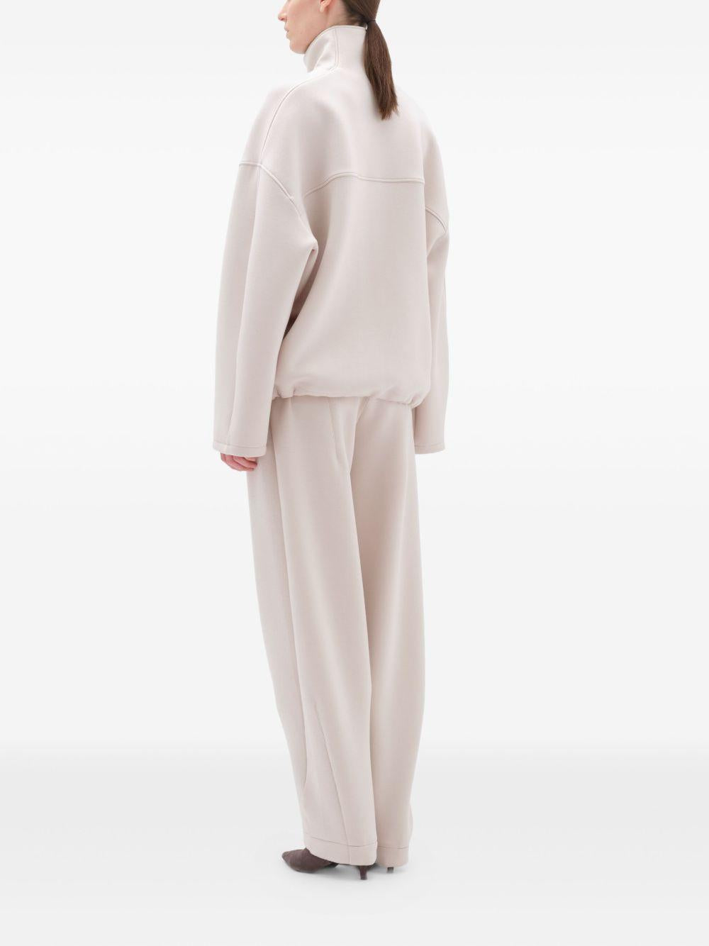 Felpa con zip in grigio ghiaccio Remain - donna 