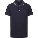 Polo aderente in blu Fay - uomo 