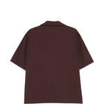 Camicia a maniche corte in marrone Entire studios - unisex 