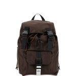 Zaino con fibbia e logo in marrone A.P.C. - uomo 