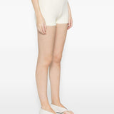 Shorts con vita elasticizzata in beige Entire studios - donna 