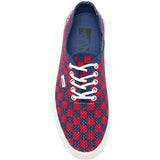 Sneakers LX Authentic 44 EK Punk Check in rosso e blu Vans - unisex 