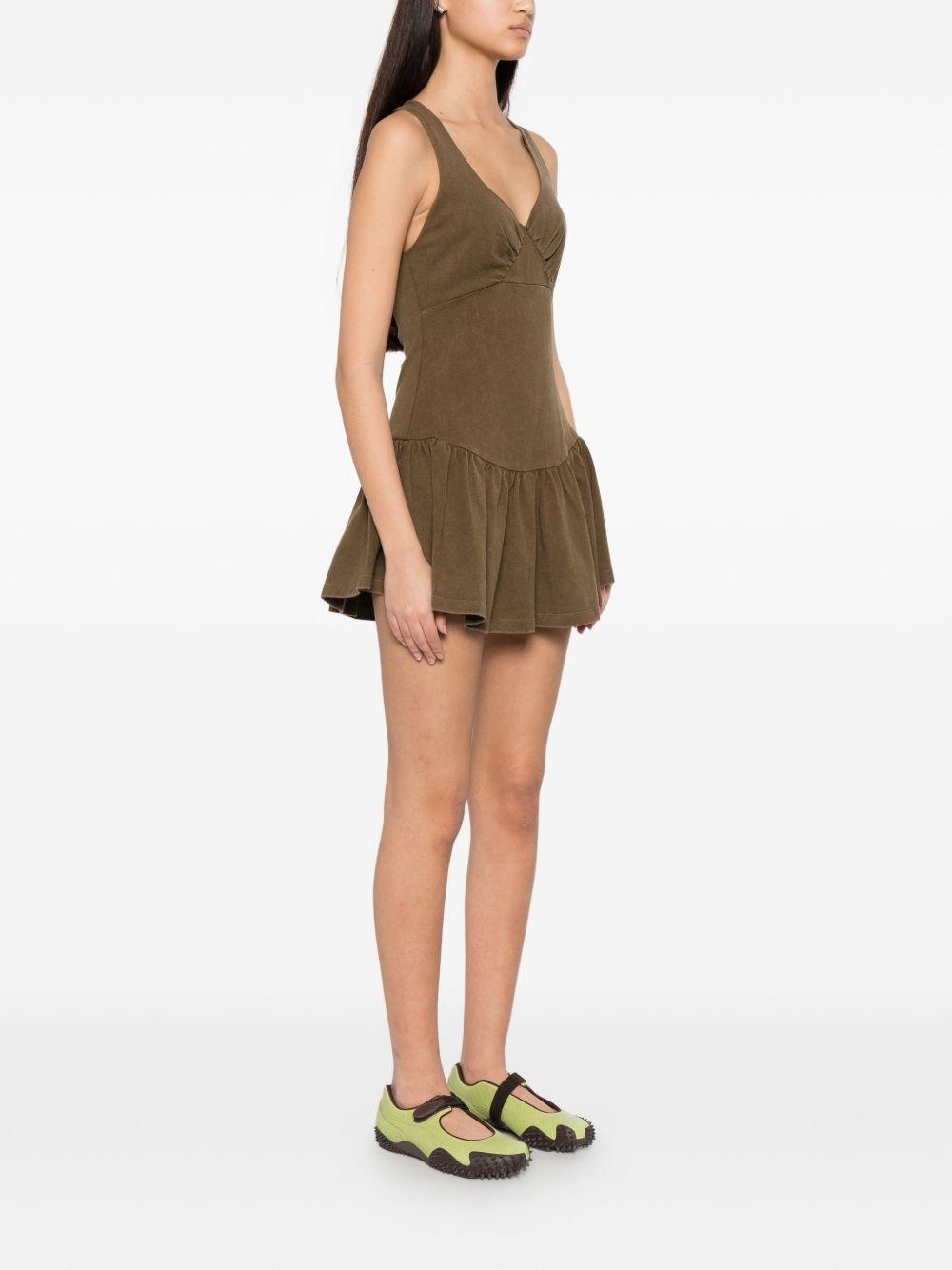 Abito con scollo a V in verde Shushu/tong - donna 