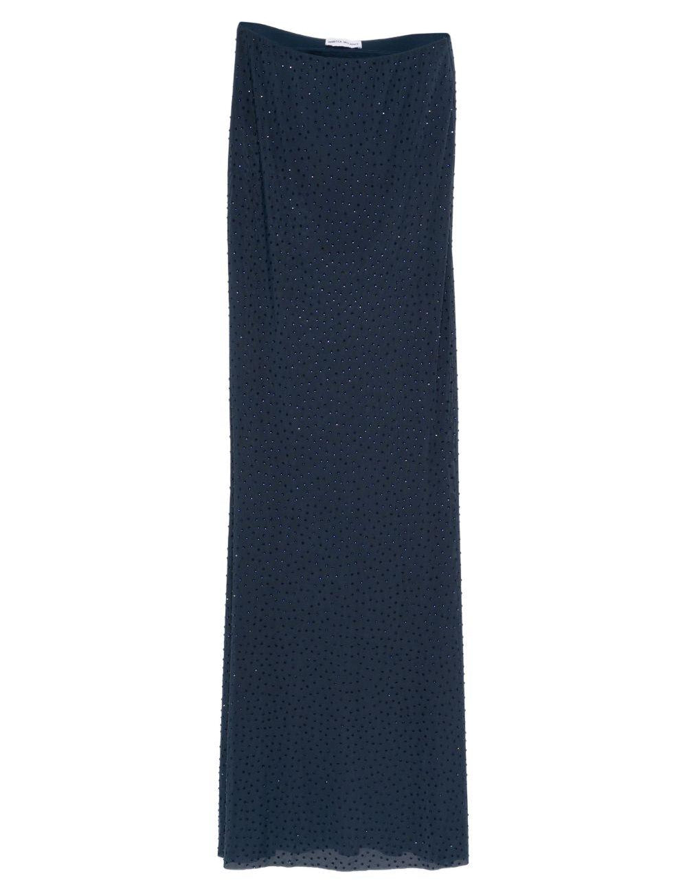 Gonna maxi con cristalli in blu Rebecca vallance - donna 