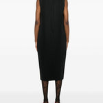 Abito midi plissé in nero Comme Des Garçons Comme Des Garçons - donna 