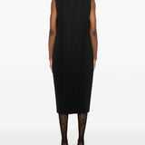 Abito midi plissé in nero Comme Des Garçons Comme Des Garçons - donna 