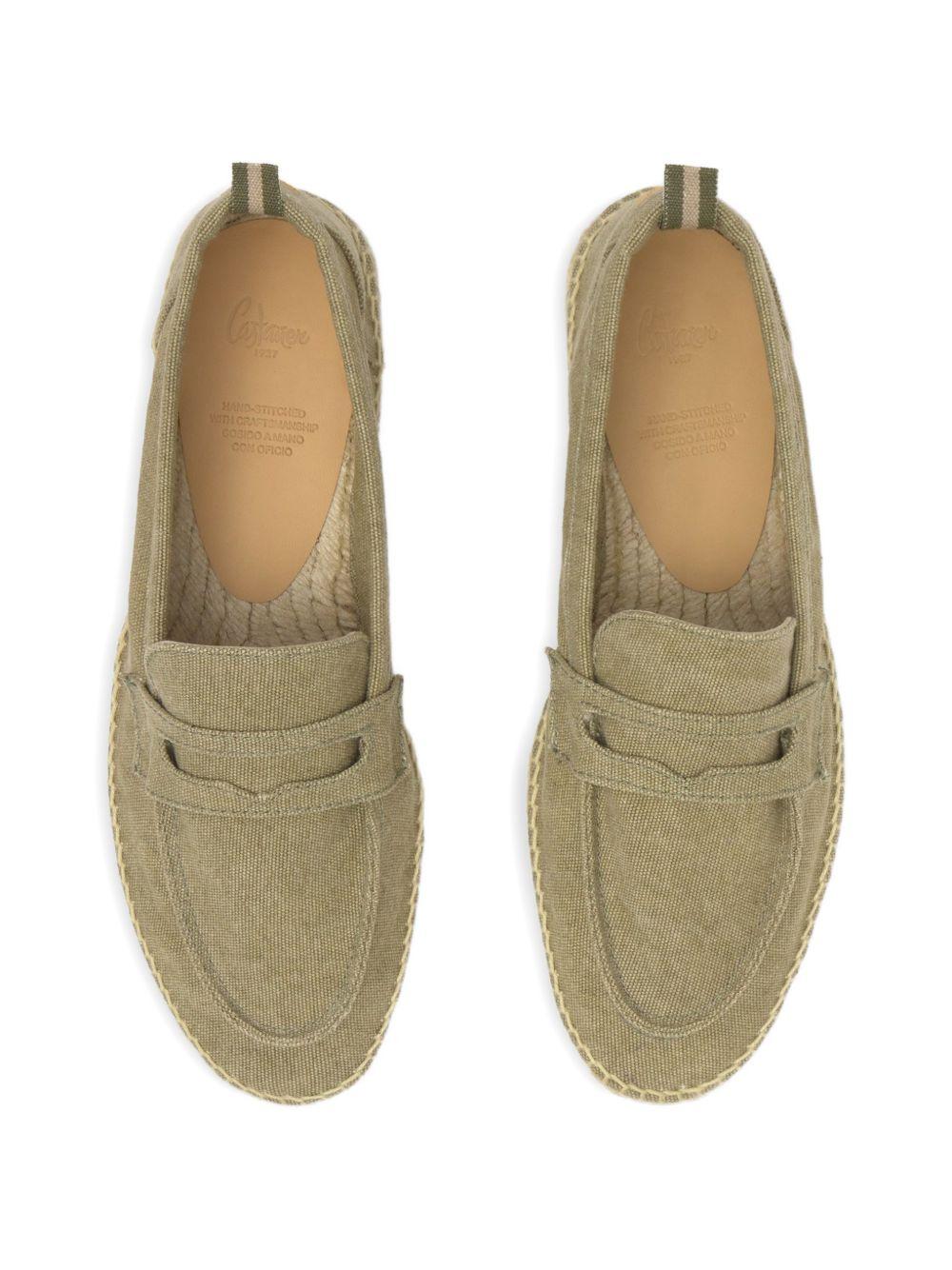 Espadrilles in tela penny in verde Castañer - uomo 