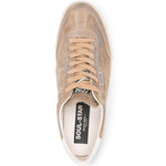 Sneakers con logo in marrone Golden goose - uomo 