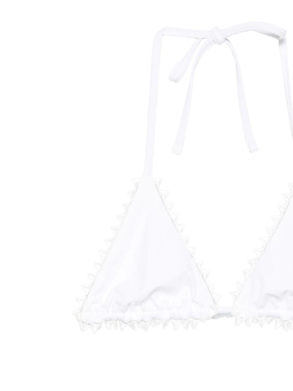 Top bikini a triangolo in bianco Jacquemus - donna 