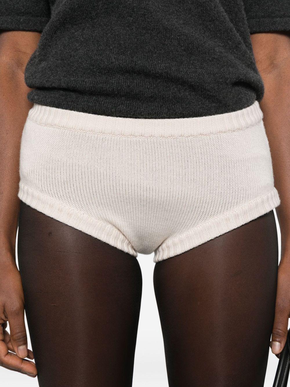 Pantaloncini in maglia in bianco Rowen rose - donna 