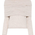 Maglione con spalle scoperte faretra in beige Maxmara - donna 