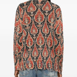 Cardigan con stampa paisley in rosso R13 - donna 