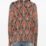 Cardigan con stampa paisley in rosso R13 - donna 