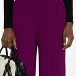 Pantaloni a gamba ampia in viola Forte forte - donna 