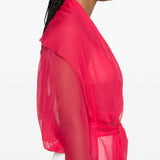 Top in seta in rosa Alberta ferretti - donna 
