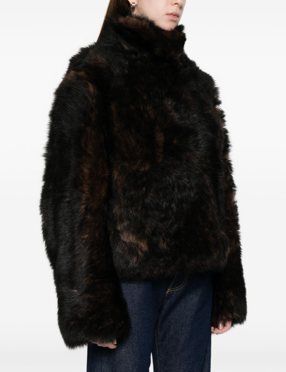 Giacca in shearling in marrone Toteme - donna 