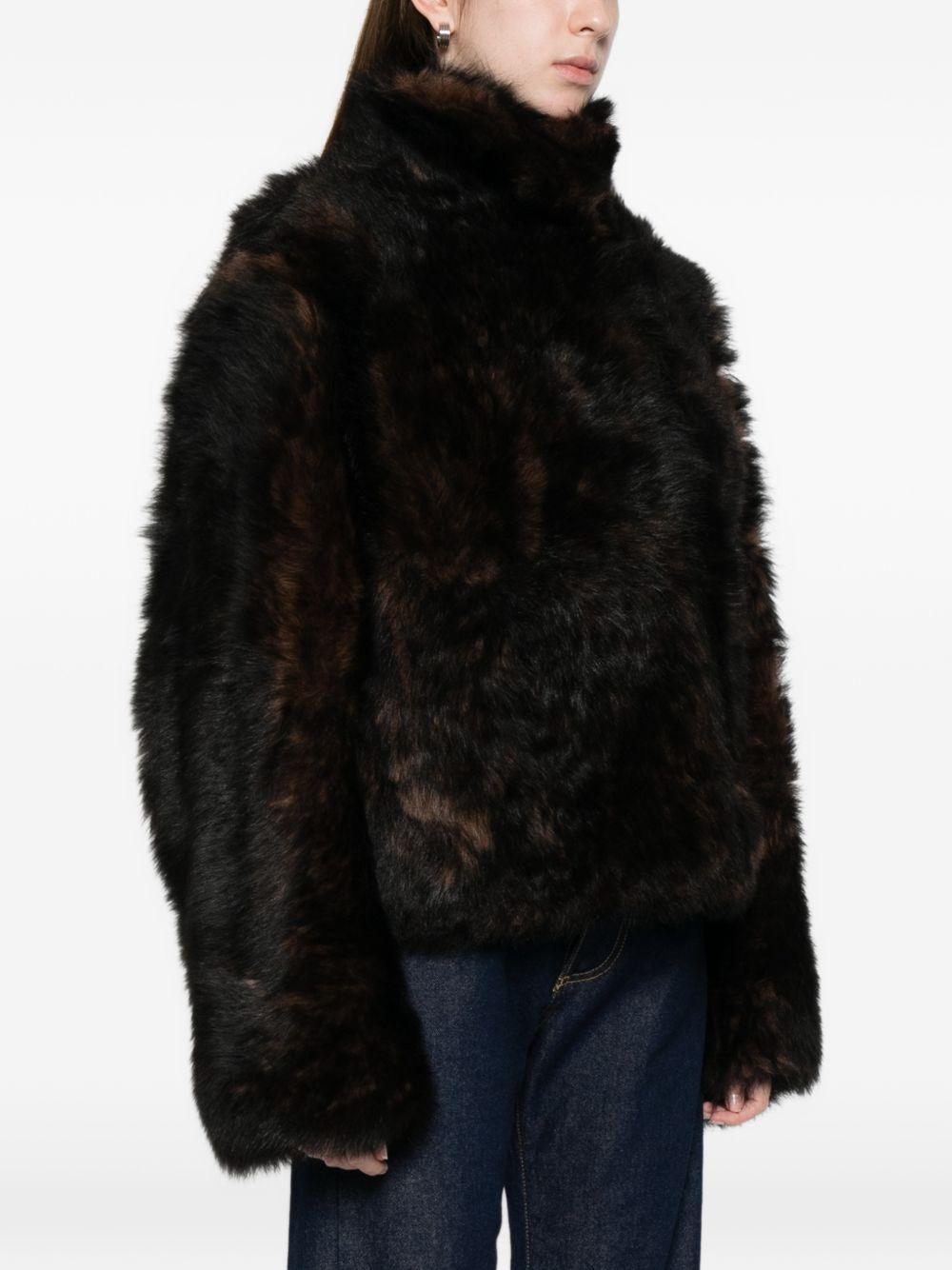 Giacca in shearling in marrone Toteme - donna 