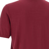 T-shirt a girocollo in bordeaux Kangra - uomo 
