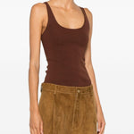 Shorts in pelle in marrone Darkpark - donna 