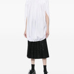 Blusa con arricciatura in bianco Comme Des Garçons - donna 